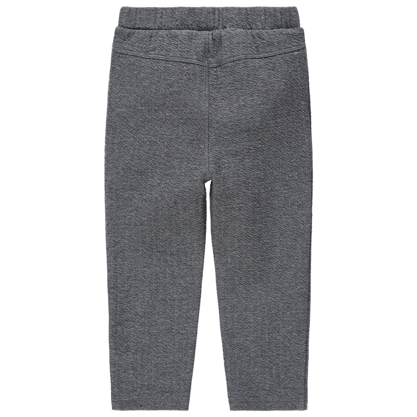 Pantalón de chándal de felpa jaspeada con inscripción estampada  Additional Pantalón de chándal de felpa jaspeada con inscripción estampada