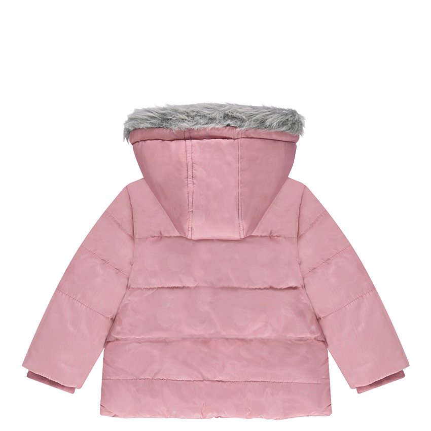 Parka acolchada con capucha extraíble y forro de sherpa 