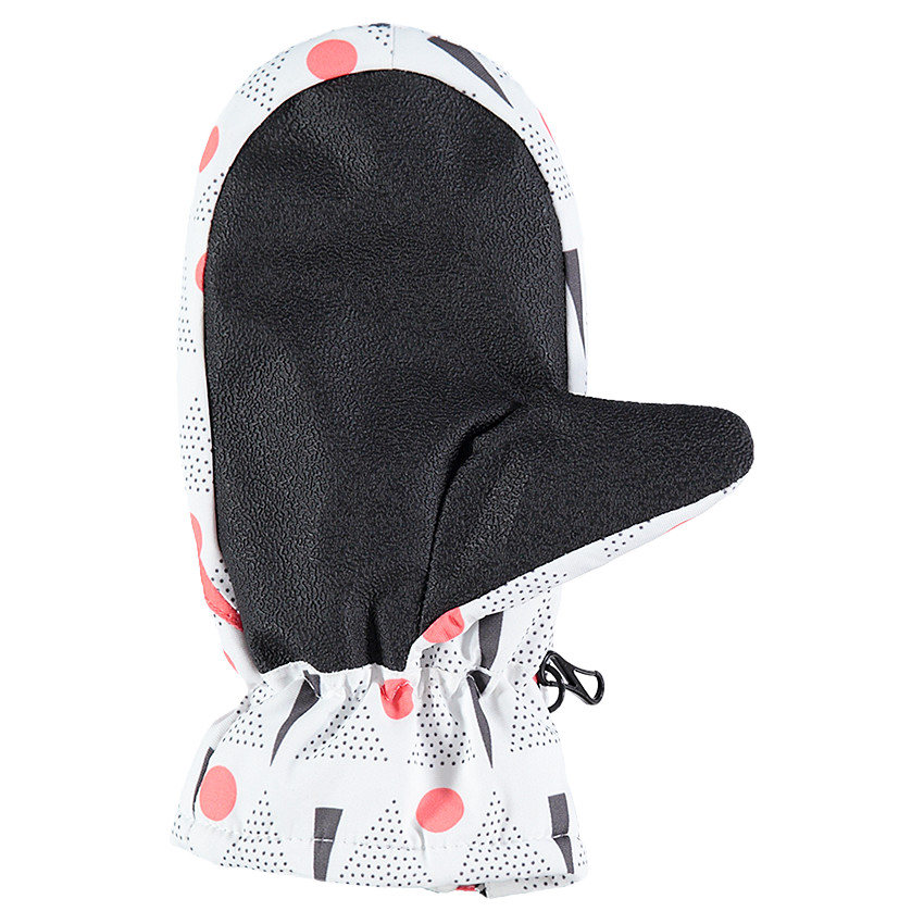 Manoplas de esquí con estampado gráfico y forro de micropolar 