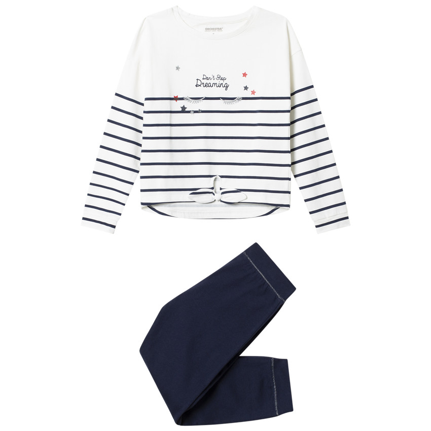 Ensemble esprit marin à yeux brodés et étoiles  Additional Ensemble esprit marin à yeux brodés et étoiles