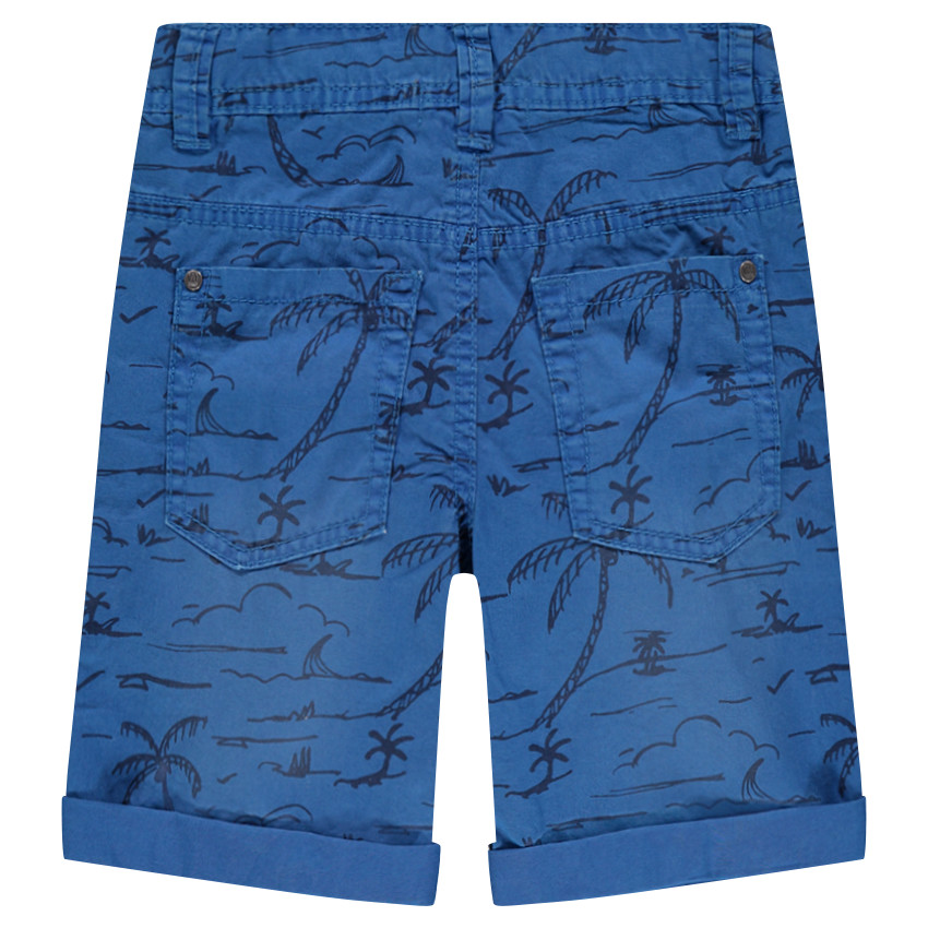 Bermudas de sarga con estampado all-over. 