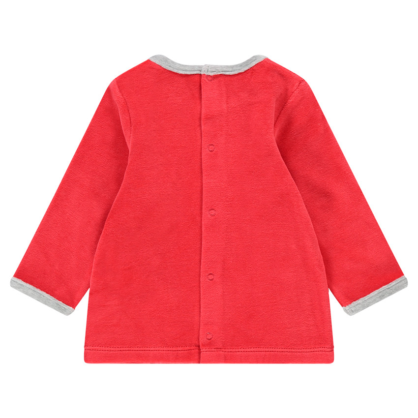 Pijama de terciopelo con estampado de Mickey ©Disney y pantalón all-over 