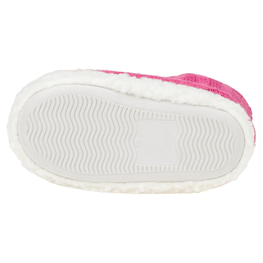 Zapatillas de punto con lazo de satén 