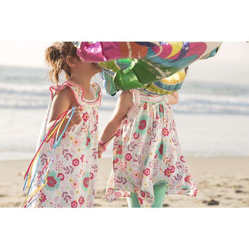 Vestido de volantes con estampado de flores all-over  Additional Vestido de volantes con estampado de flores all-over