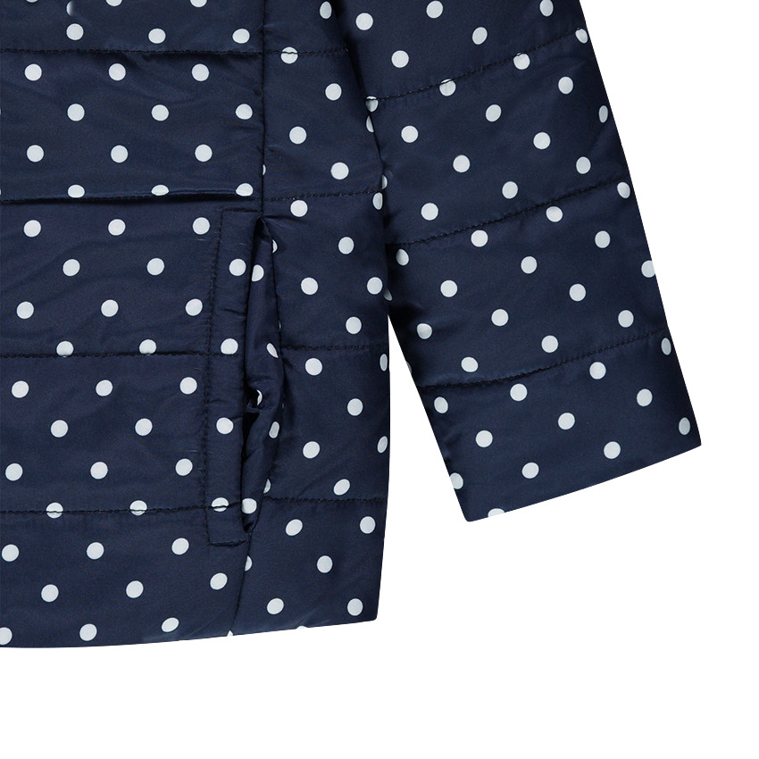 Anorak reversible con lunares all-over 