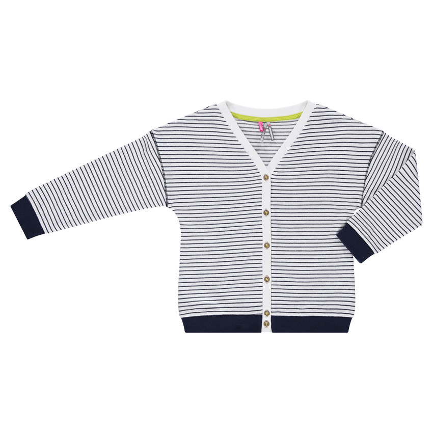 Chaqueta de punto fino con rayas all over  Additional Chaqueta de punto fino con rayas all over