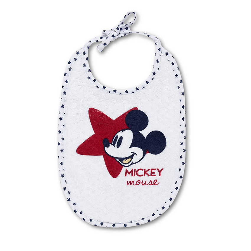 Lot de 2 bavoirs à nouer Disney imprimé Mickey   Additional Lot de 2 bavoirs à nouer Disney imprimé Mickey