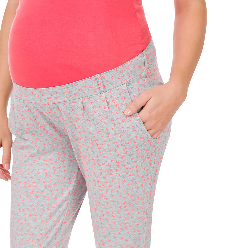Pantalón homewear de embarazada estampado all-over 