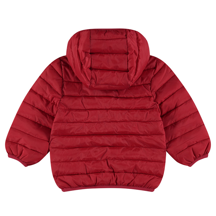 Anorak light*, impermeable y acolchado con capucha y bolsa de almacenamiento estampada 