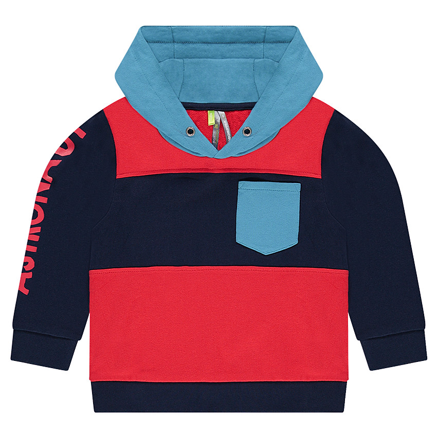 Sudadera con capucha de muletón con inscripción estampada  
