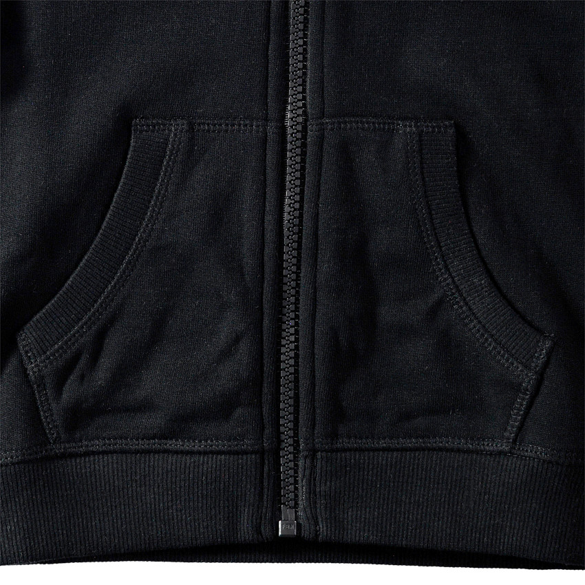 Chaqueta de felpa con capucha con cremallera 