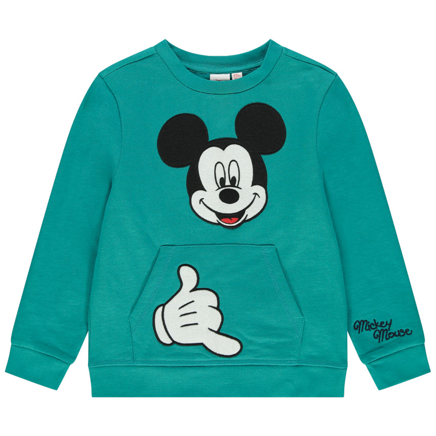 Sweat en molleton broderie Mickey Disney 