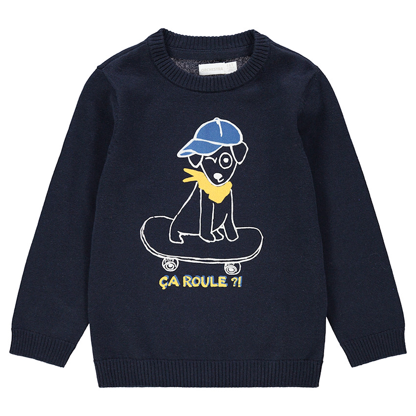 Jersey de punto con animal estampado en la parte delantera 