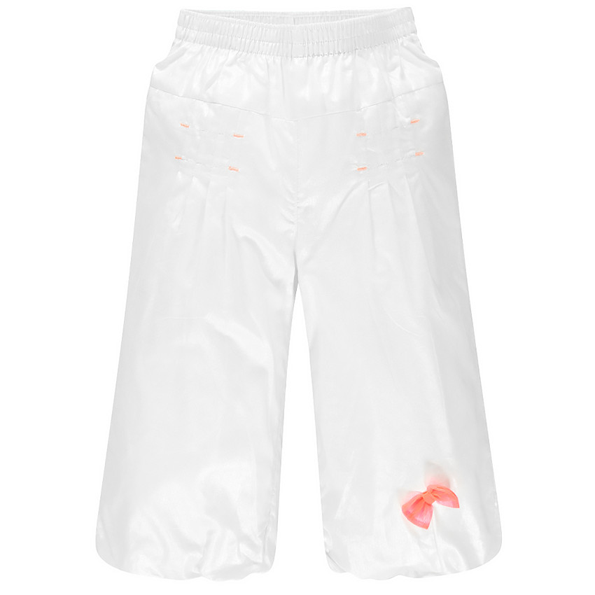 Pantalón de gasa de algodón y de efecto satinado 