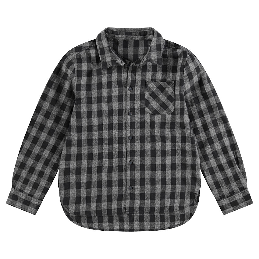 Júnior - Camisa de manga larga a cuadros all-over 