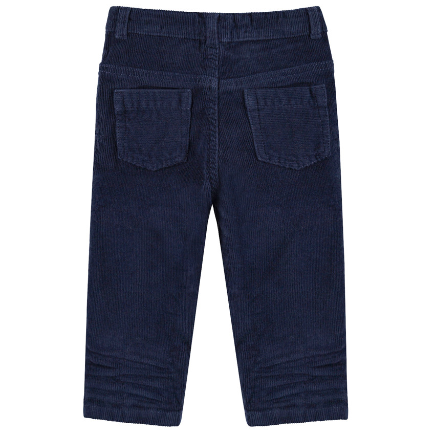 Pantalón de terciopelo de milrayas con bolsillos 