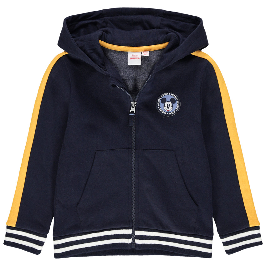 Gilet en molleton à capuche motifs Mickey Disney 