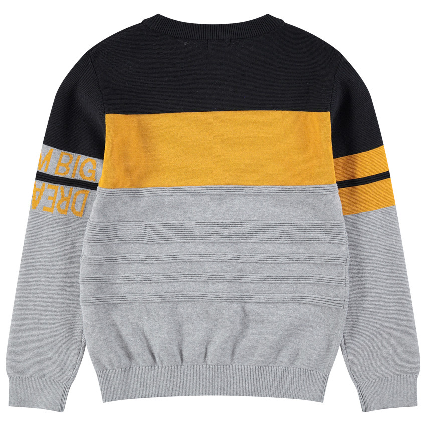 Júnior - Jersey de punto otomano con inscripciones de jacquard 