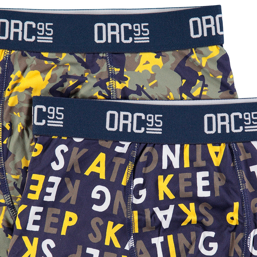 Júnior - Juego de 2 bóxers a juego de estilo skateboard 