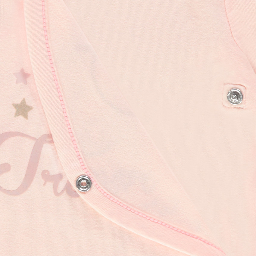 Body liso de manga larga con estampado ©Smiley Baby con brillo  