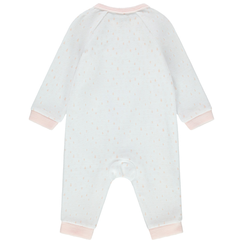 Mono largo de terciopelo con  lunares all-over 