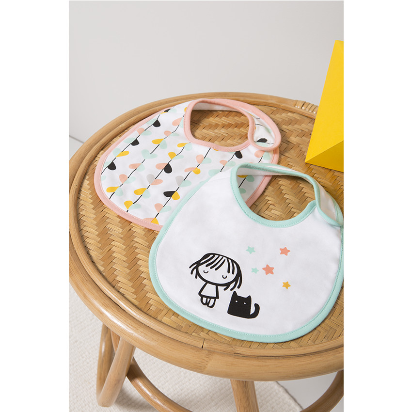 Pack de baberos de punto de fantasía 