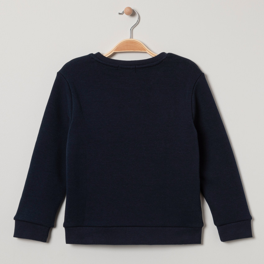 Sudadera de felpa con inscripciones bordadas 