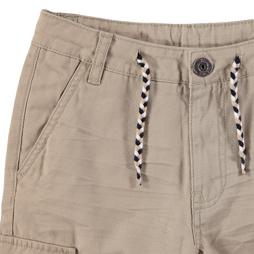 Júnior - Bermudas de algodón de fantasía con bolsillos estilo cargo 
