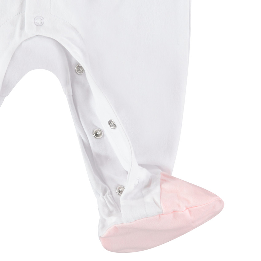 Pelele en algodon bio print nubes 