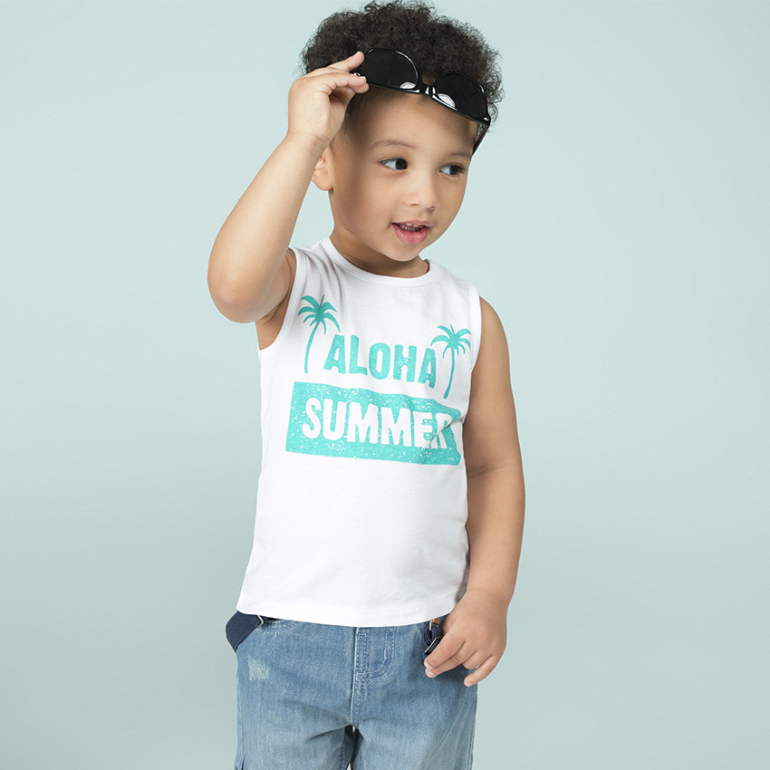 Camiseta de punto liso con mensaje efecto arrugado por delante  Additional Camiseta de punto liso con mensaje efecto arrugado por delante
