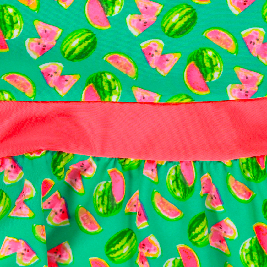 Vestido de playa con estampado de sandía 