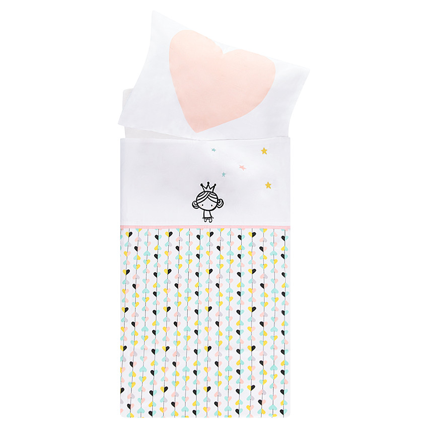 Juego de cuna con sábada y funda de almohada  