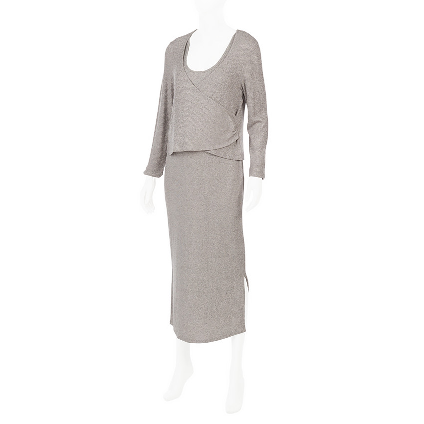 Set de vestido de premamá sin mangas con torera 