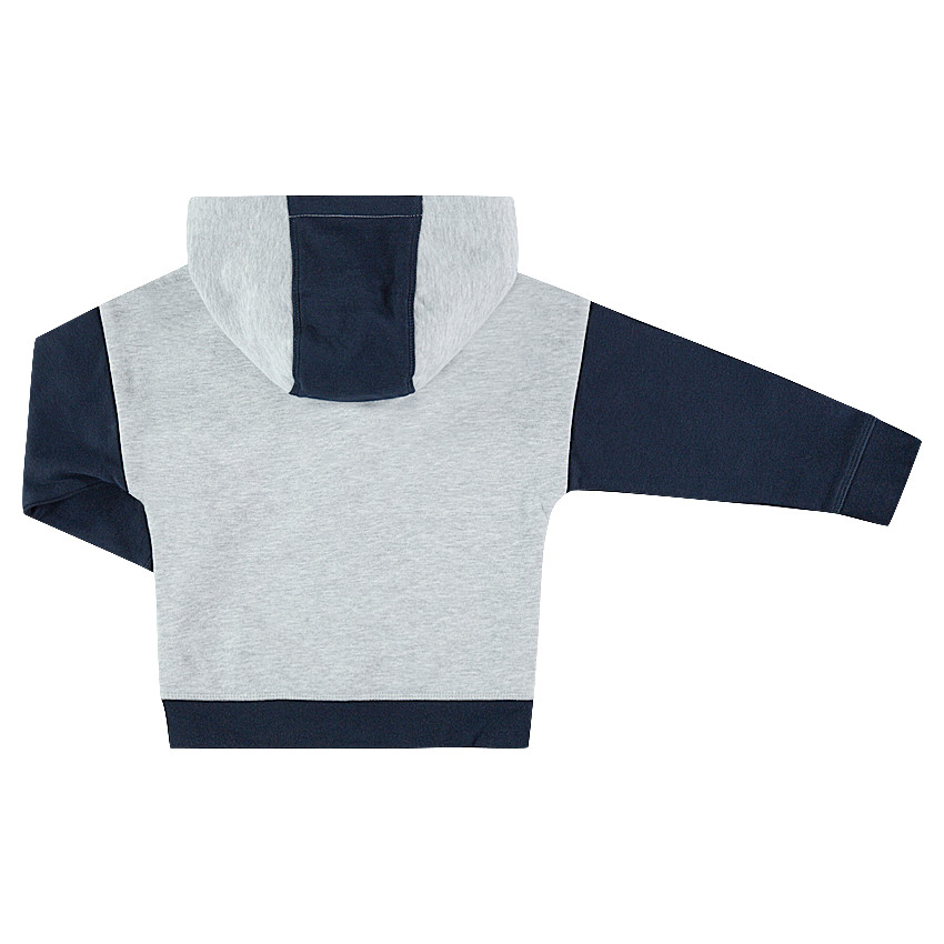 Chaqueta de felpa con capucha y textos estampados 