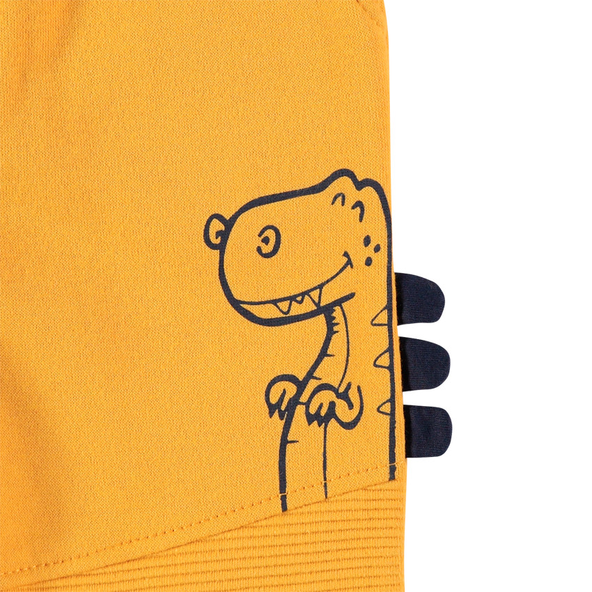 Pantalon de jogging en molleton uni jaune print dinosaure  Additional Pantalon de jogging en molleton uni jaune print dinosaure