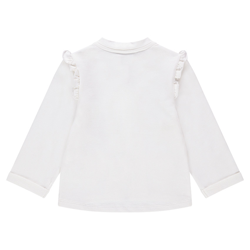 Chaqueta de felpa con volantes 