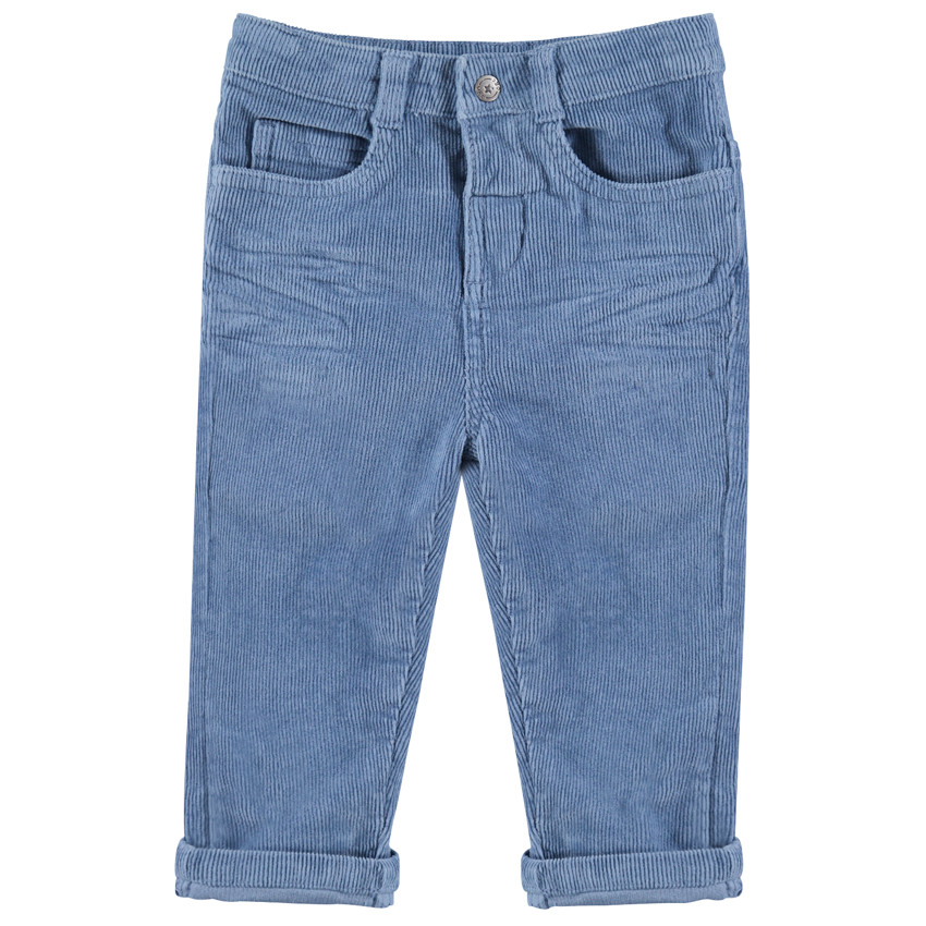 Pantalón de terciopelo de milrayas con bolsillos 