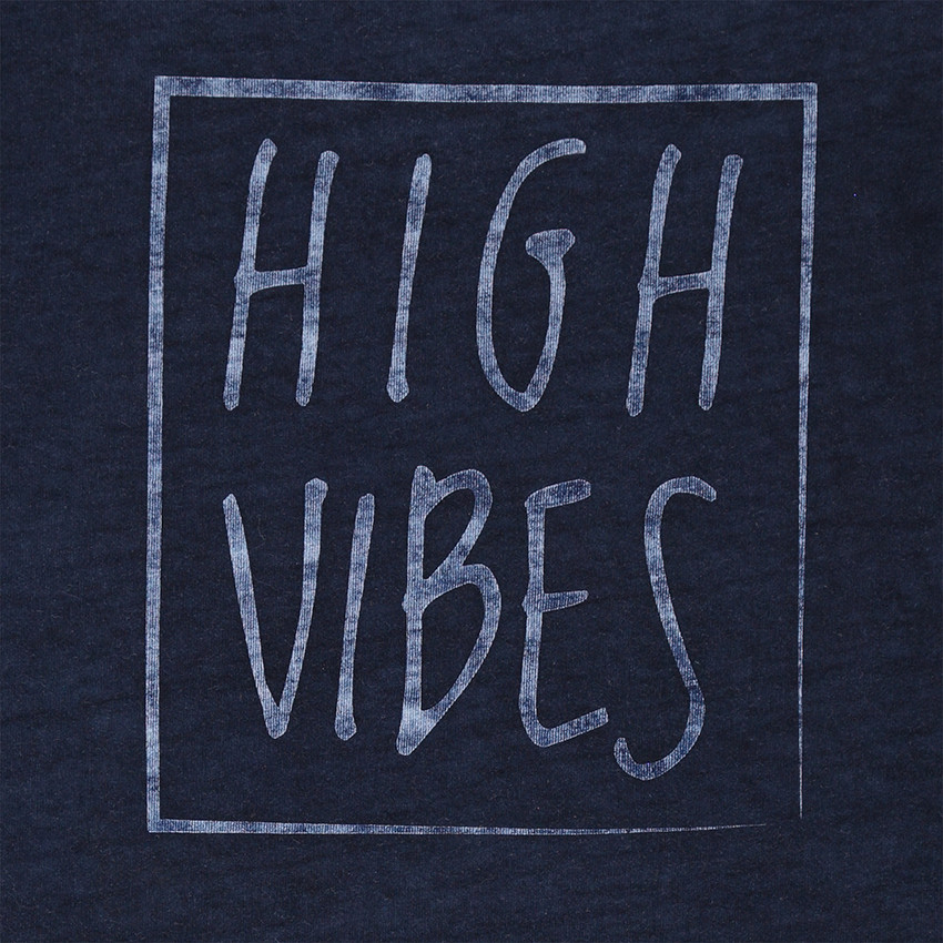 Júnior - Camiseta de punto teñido sin mangas con texto estampado 