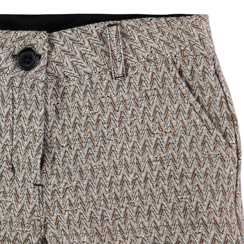 Short à chevrons en jacquard 