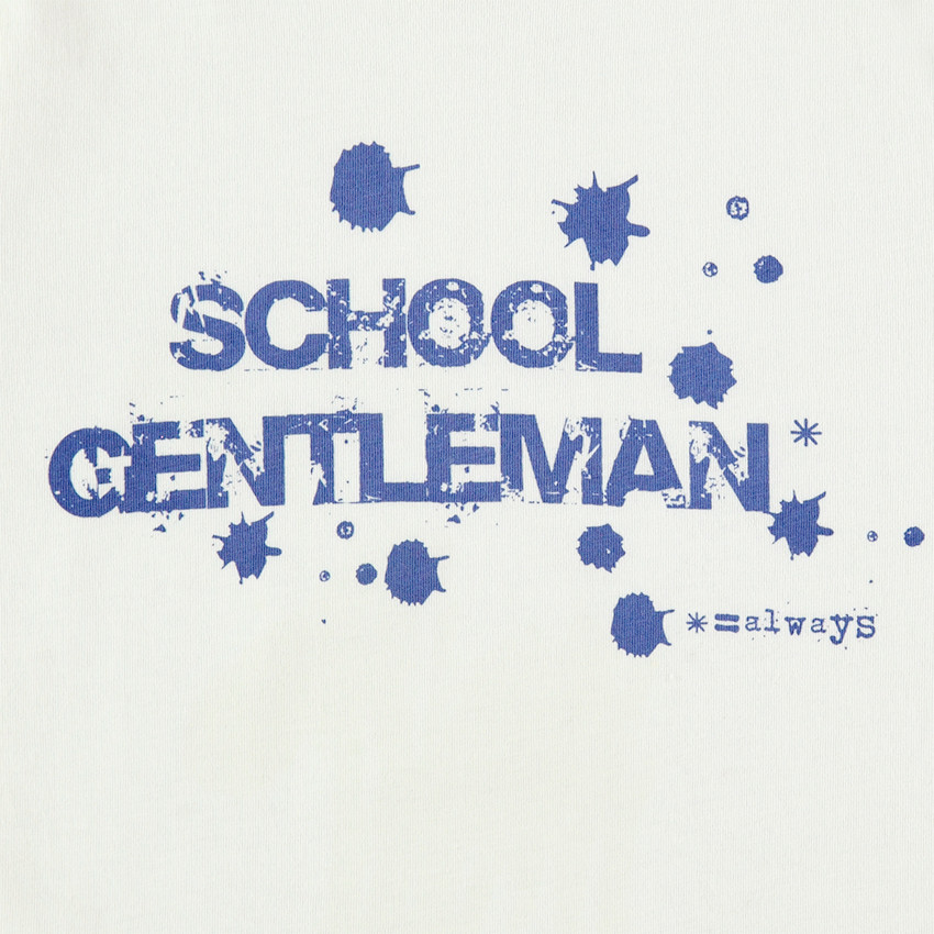 Camiseta de punto de manga larga con mensaje estampado 