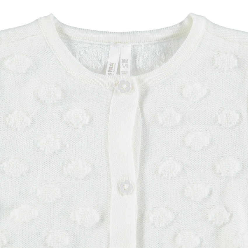 Chaqueta de punto con lunares con relieve  Additional Chaqueta de punto con lunares con relieve