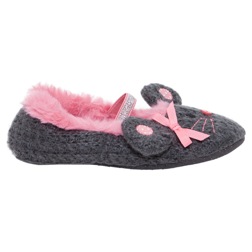 Zapatillas de punto de fantasía con forma de ratón  Additional Zapatillas de punto de fantasía con forma de ratón