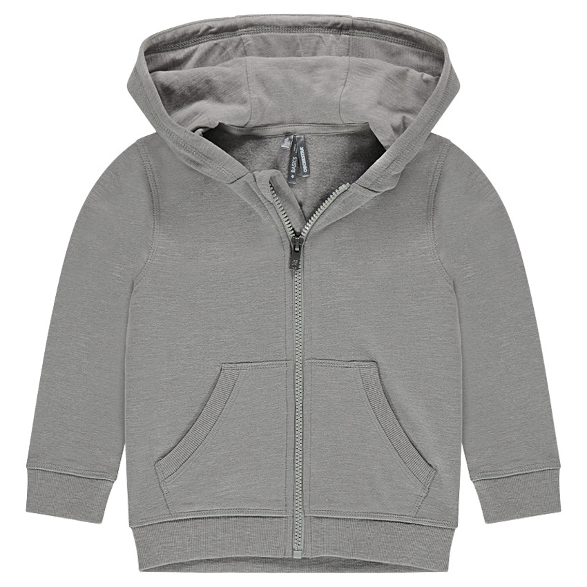 Chaqueta de felpa con capucha con cremallera 