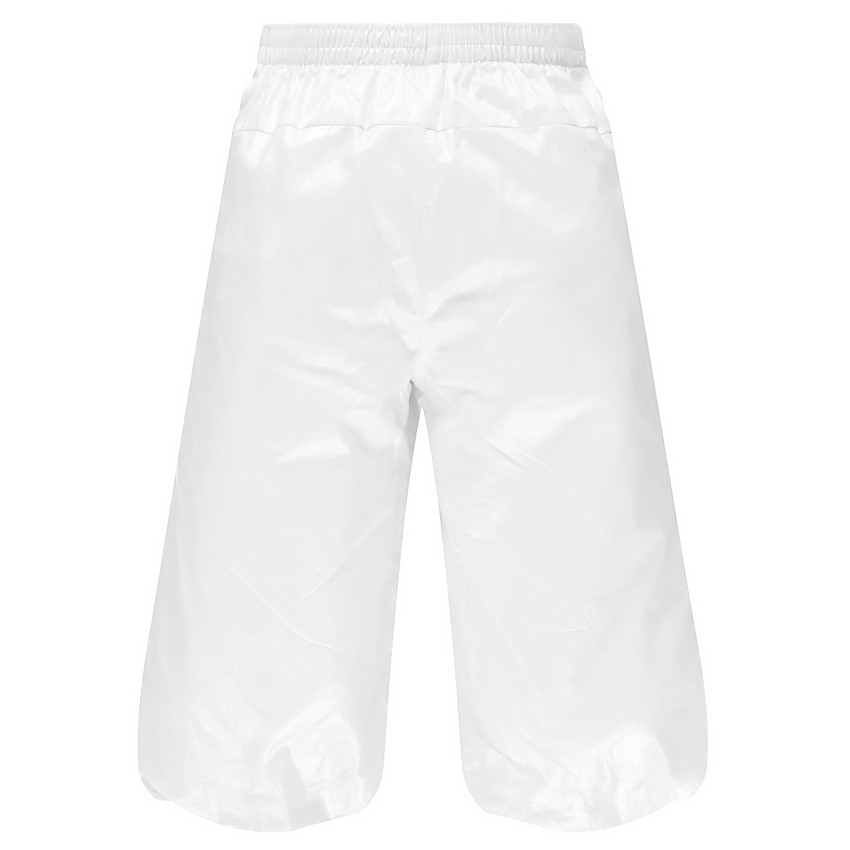 Pantalón de gasa de algodón y de efecto satinado 
