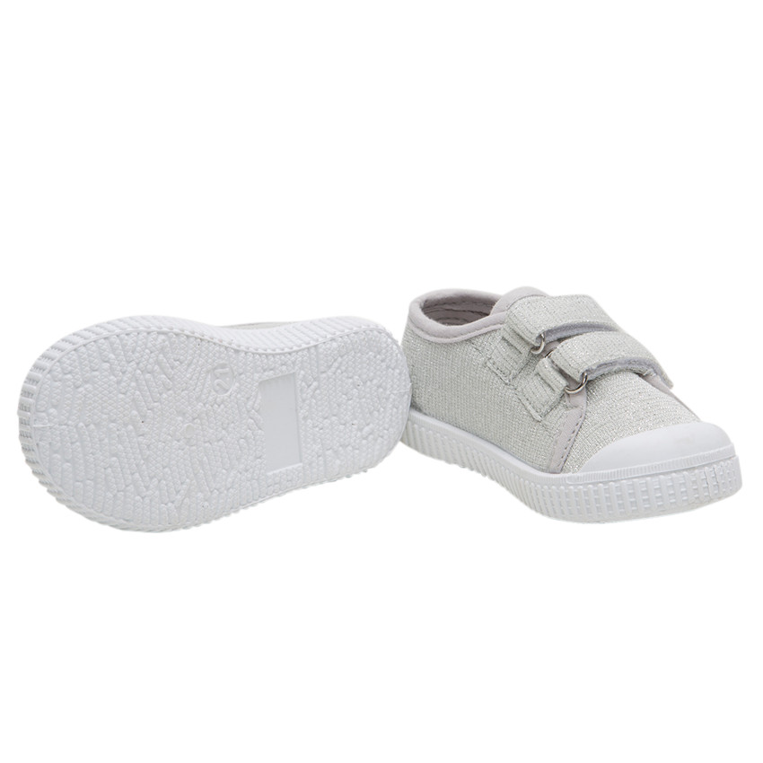 Zapatillas bajas de tela mezclada con hilo brillante de la 20 a la 23 