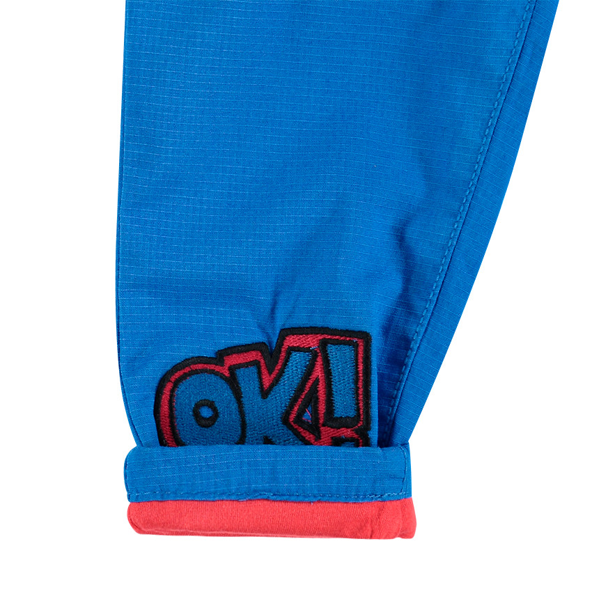 Pantalón de ribstop con forro de punto y tirantes desmontables 