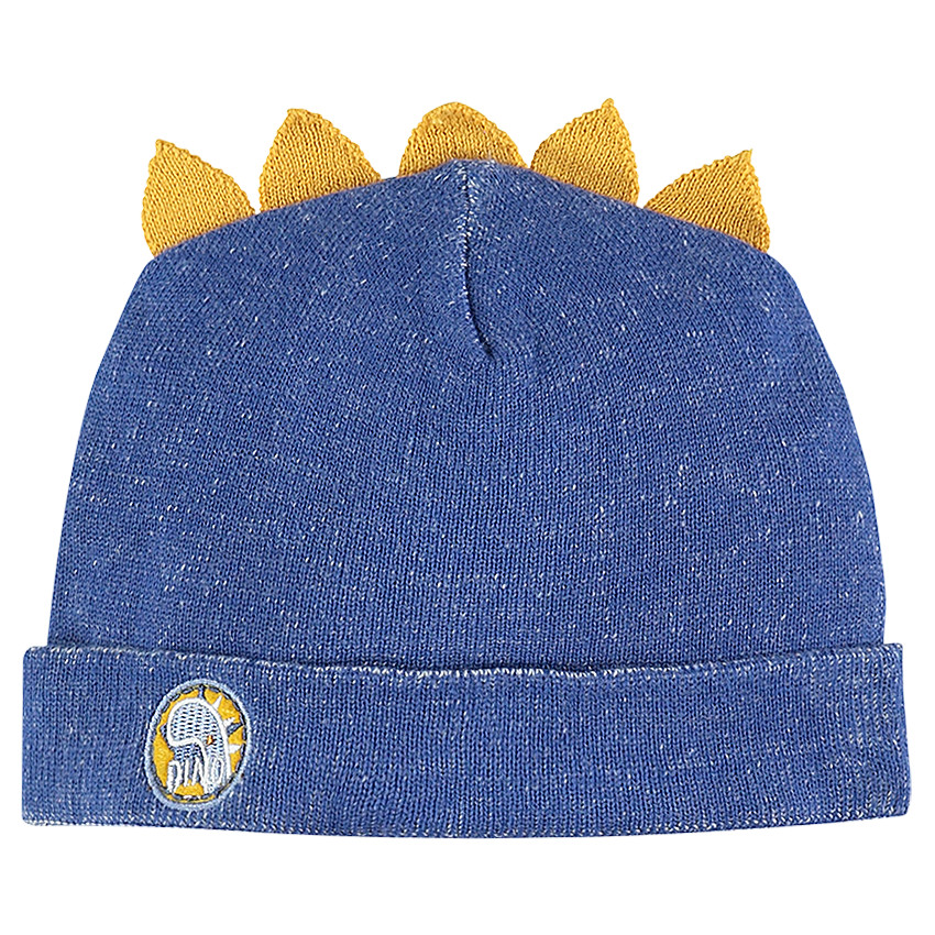 Gorro de punto con cresta e insignia 