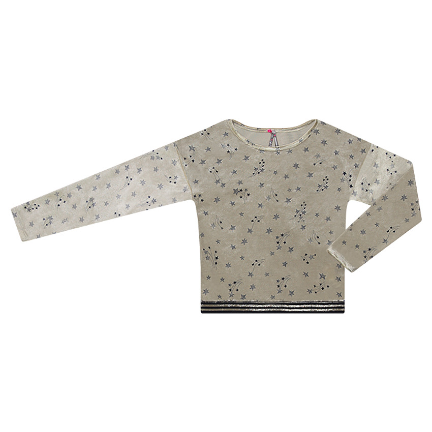 Sudadera de pana de terciopelo con estrellas 