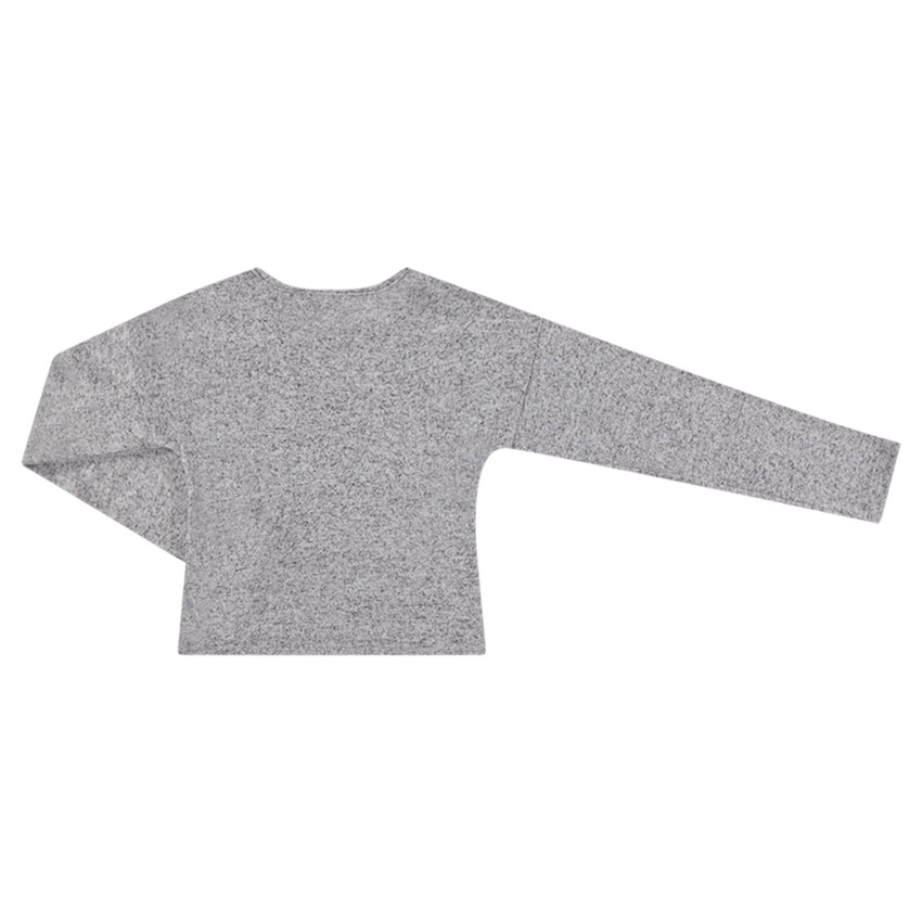 Júnior - Camiseta de larga de punto de fantasía con mensaje estampado   Additional Júnior - Camiseta de larga de punto de fantasía con mensaje estampado