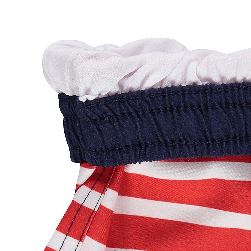 Bóxer de baño con rayas all over y ©Smiley estampado 